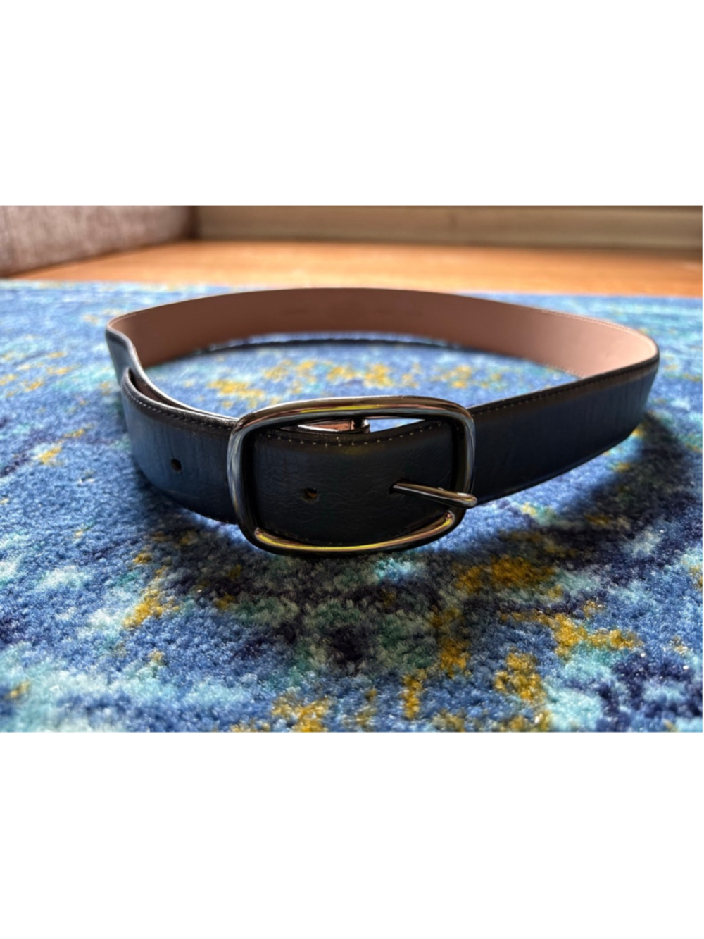 Talbots Black Genuine Leather Belt Size L